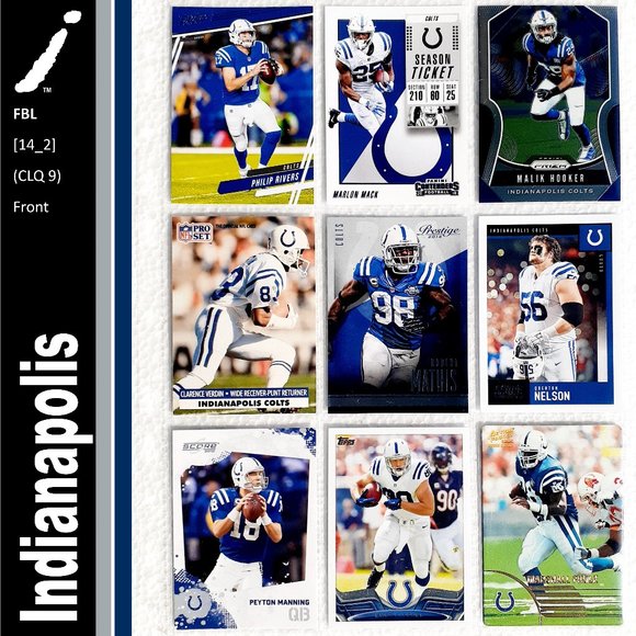 NFL Other - Indianapolis Colts 9 Card Lot - FBL [14_2]